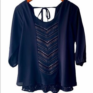 MISS ME Women’s‎ Beaded Blouse | Size Small